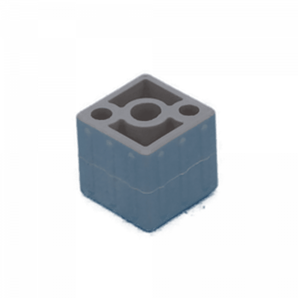 Blockverbinder 20x20x1,5 grau